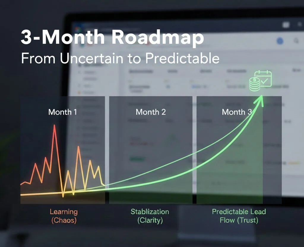 What to Expect in Your First 3 Months of Google Ads (For Group Practice Owners)